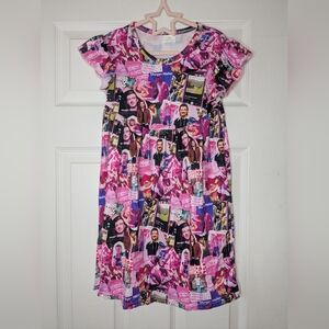 Girl's Amazing Morgan W Mashup Print Dress In Size 6-7T!